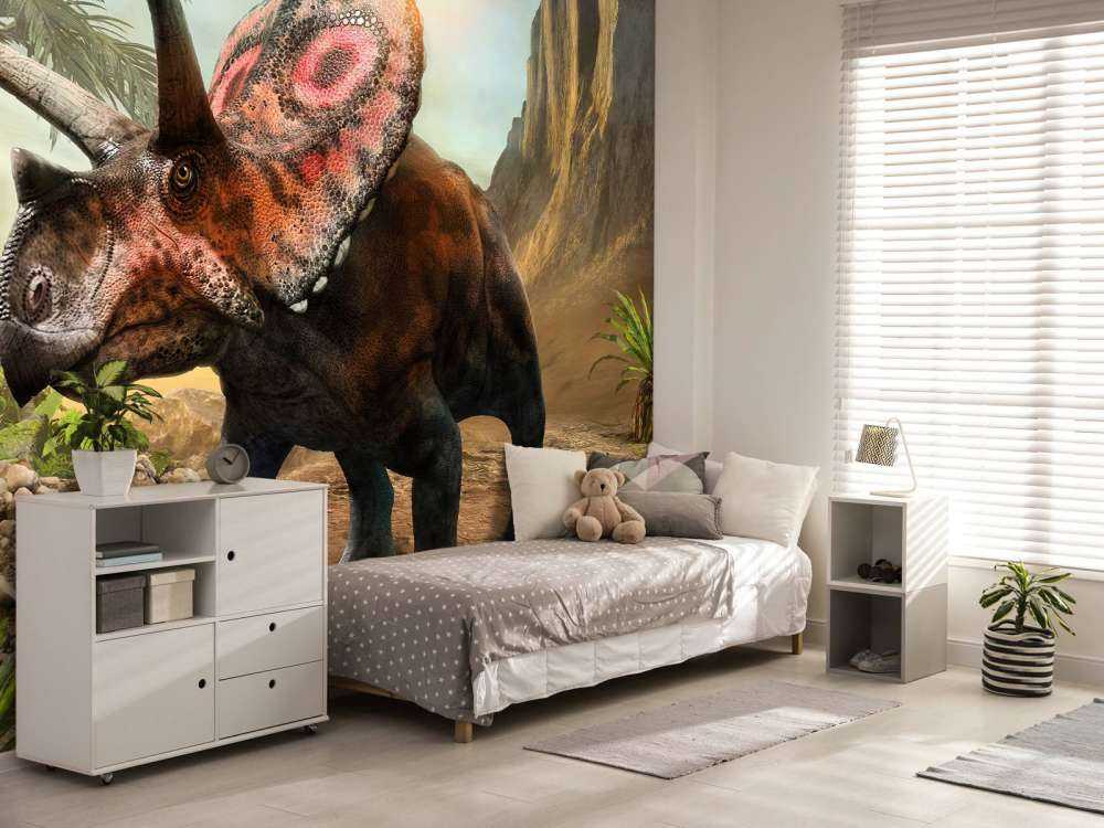 Torosaurus in het bos