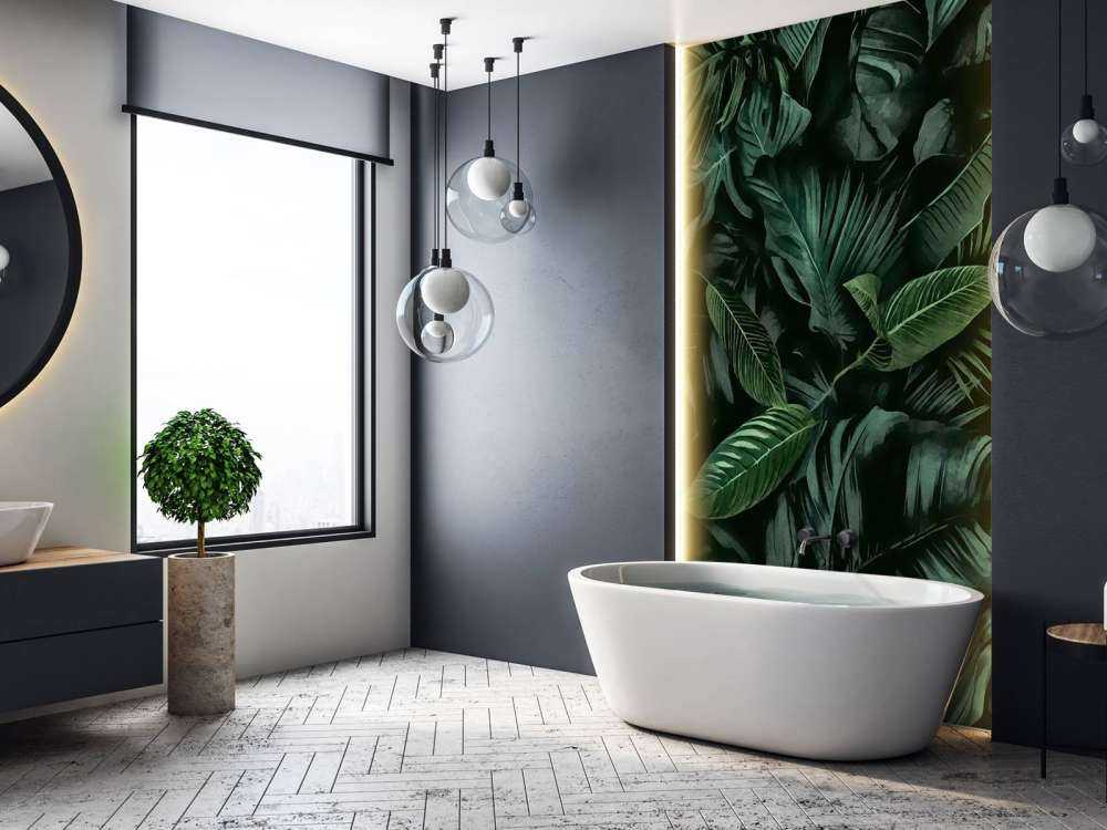 Green midnight jungle tropical escape