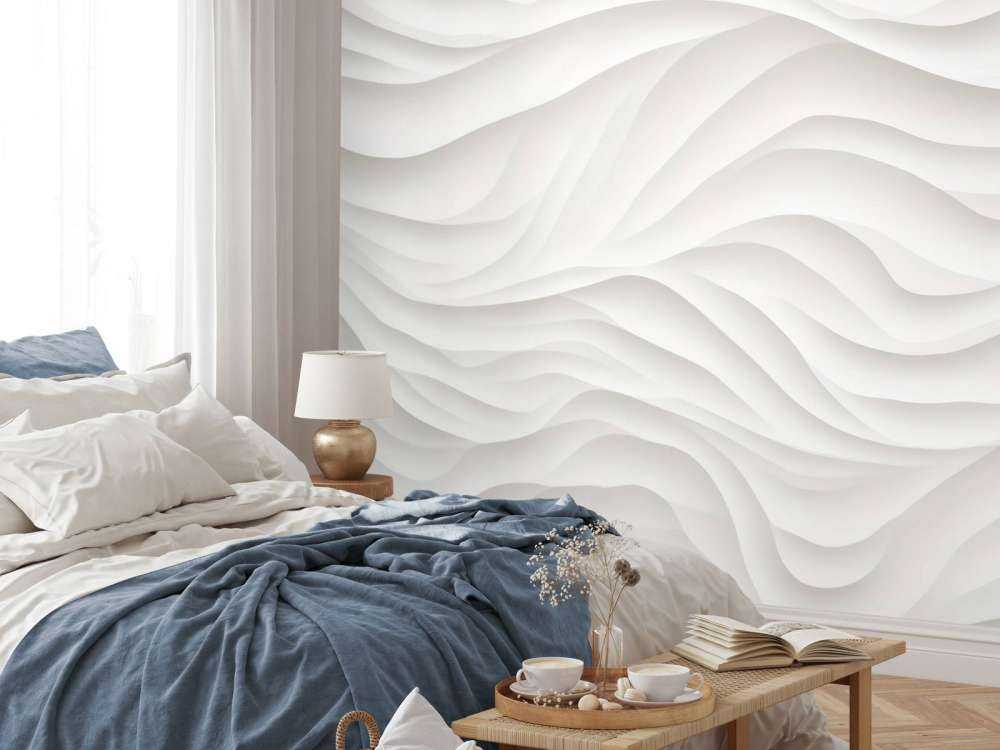 All white sculpture art texture