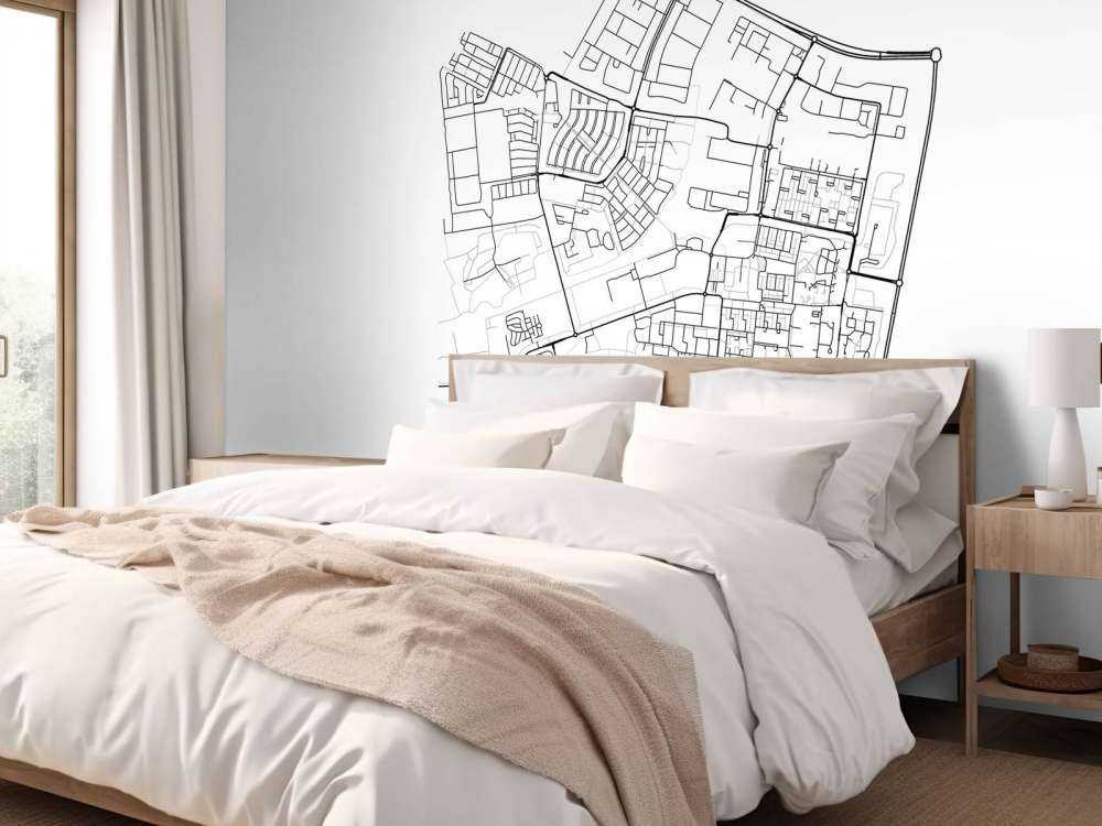 Plattegrond van Dronten, wit 