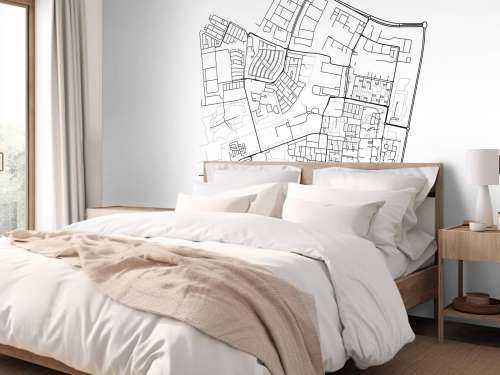 Plattegrond van Dronten, wit 