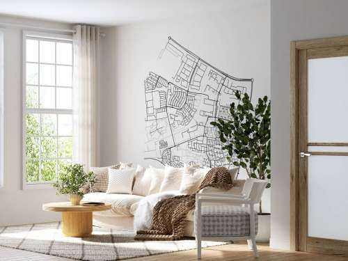 Plattegrond van Dronten, wit 