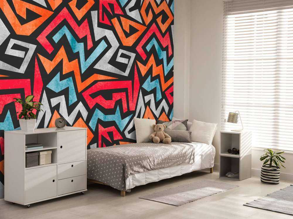 Kleurrijke grafische print