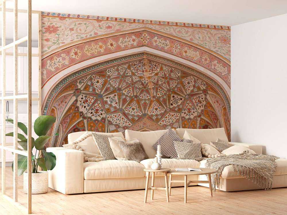 Rijk beschilderde Indiase boog 