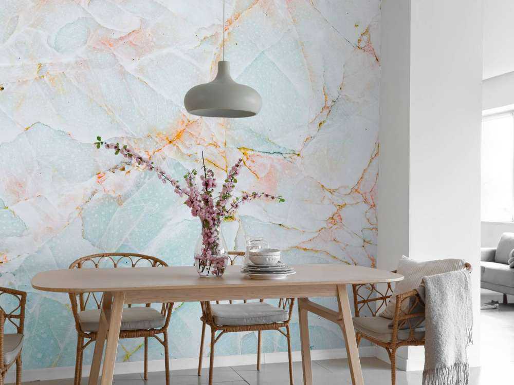 Natuurlijk blauw marmer