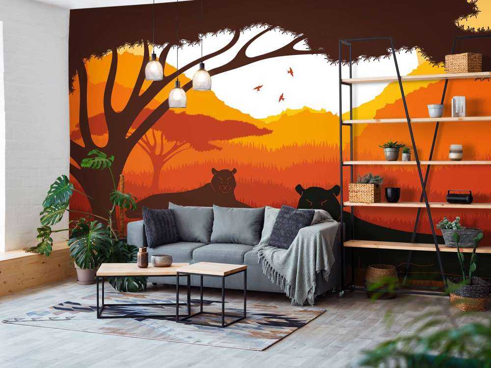 Zonsondergang in Afrika