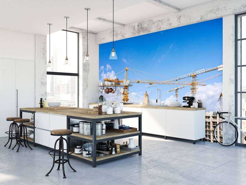 Hijskranen aan het werk