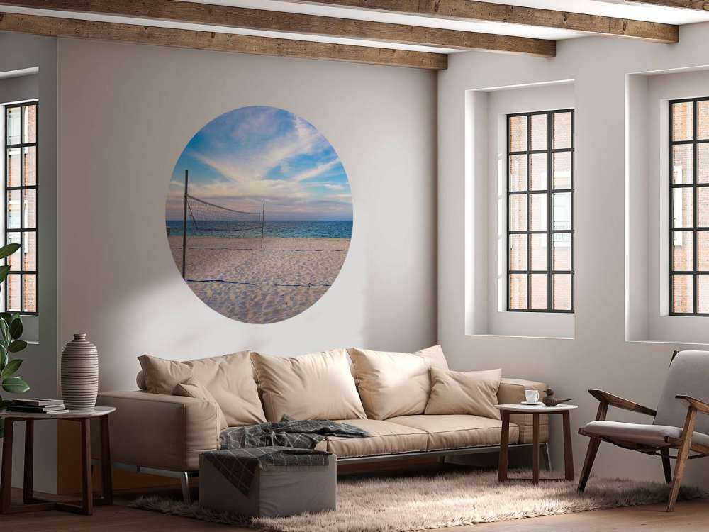 Volleybalveld op het strand