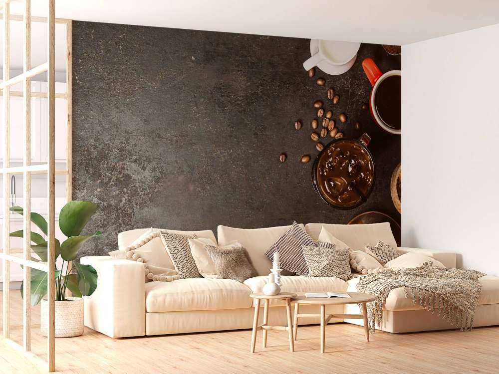 Koffie bereiden van bovenaf