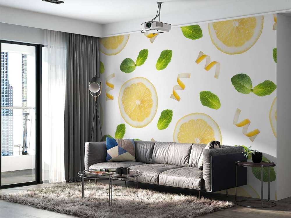 Citroen met munt print