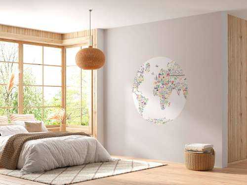 Abstracte wereldkaart