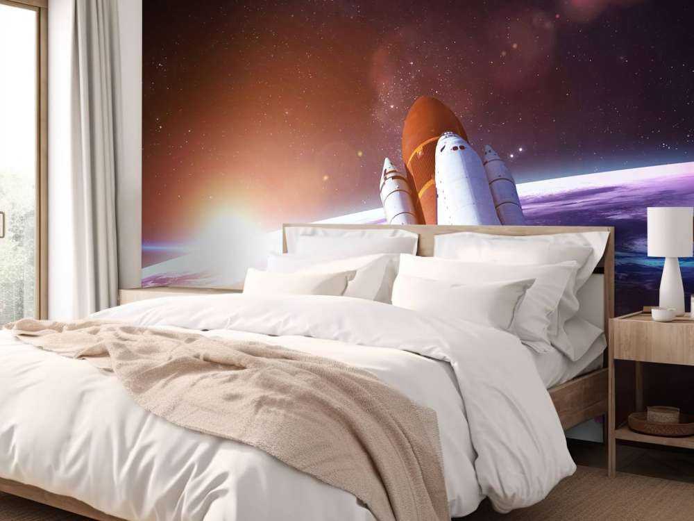 Space Shuttle in de ruimte