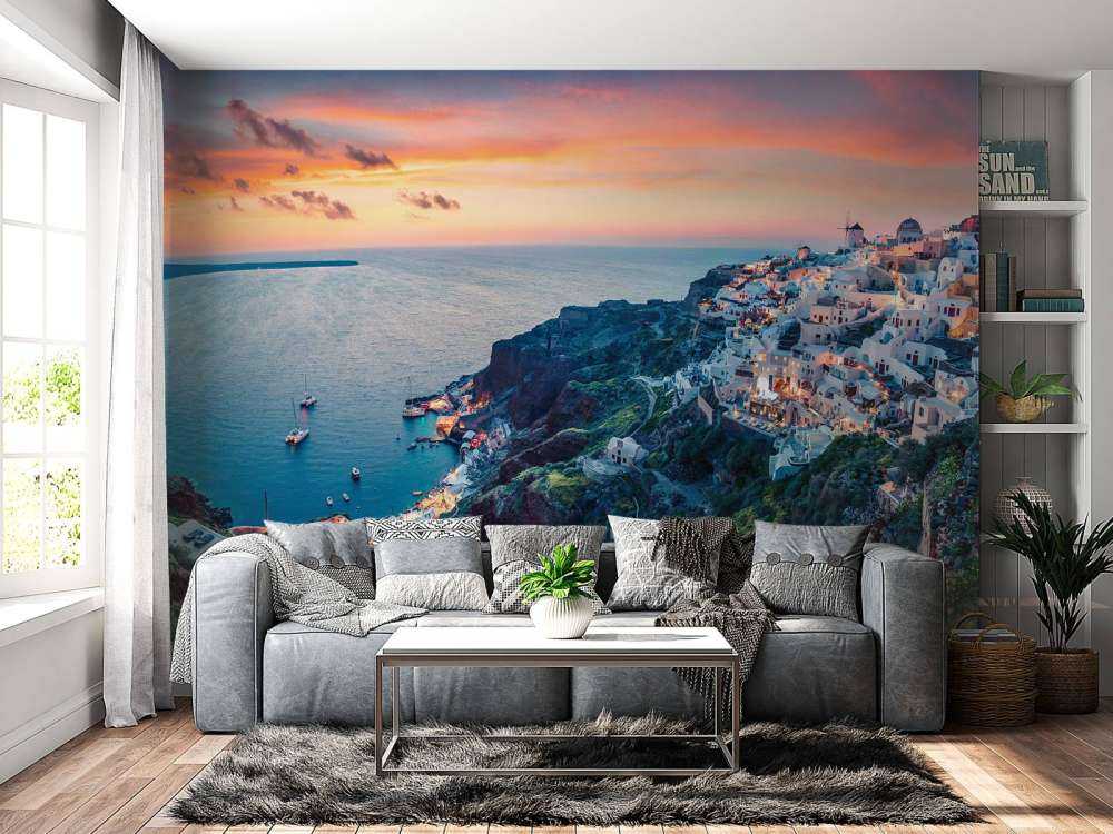 Zonsondergang op Santorini