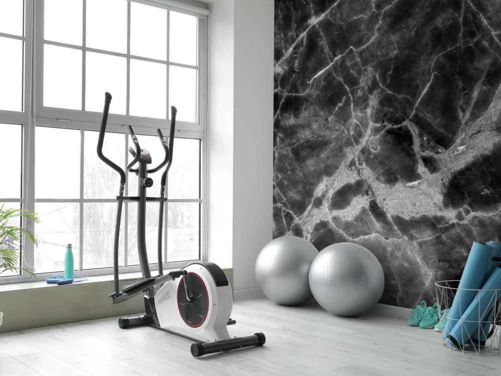 Zwart marmer met structuur