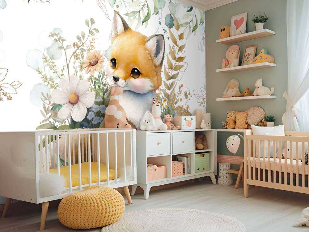 Mint & gouden gebladerte baby welpje