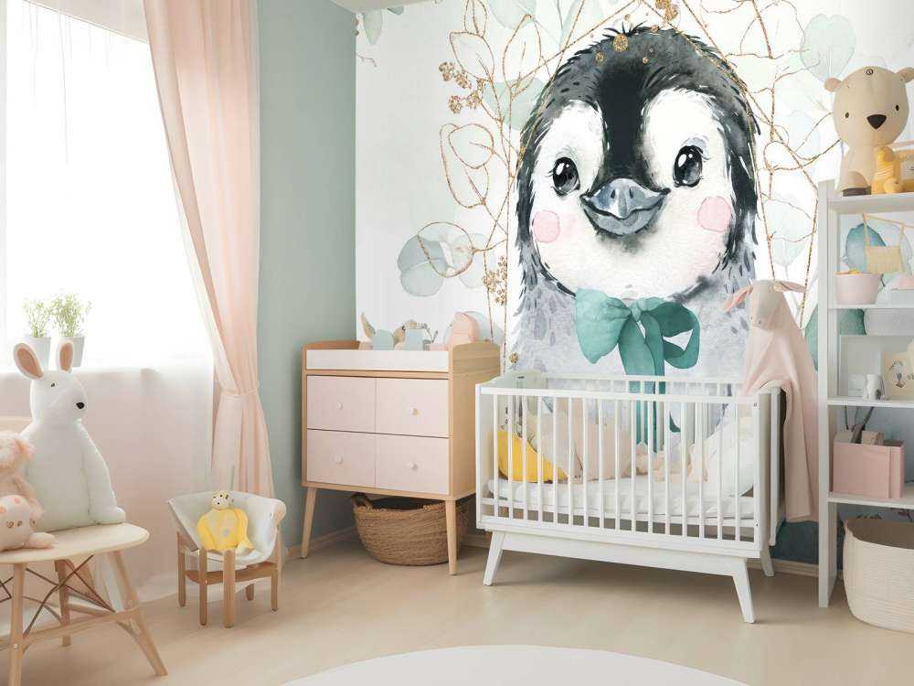 Dwergpinguïn en groene boog