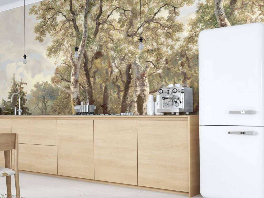 Forest Landscape Color Panorama