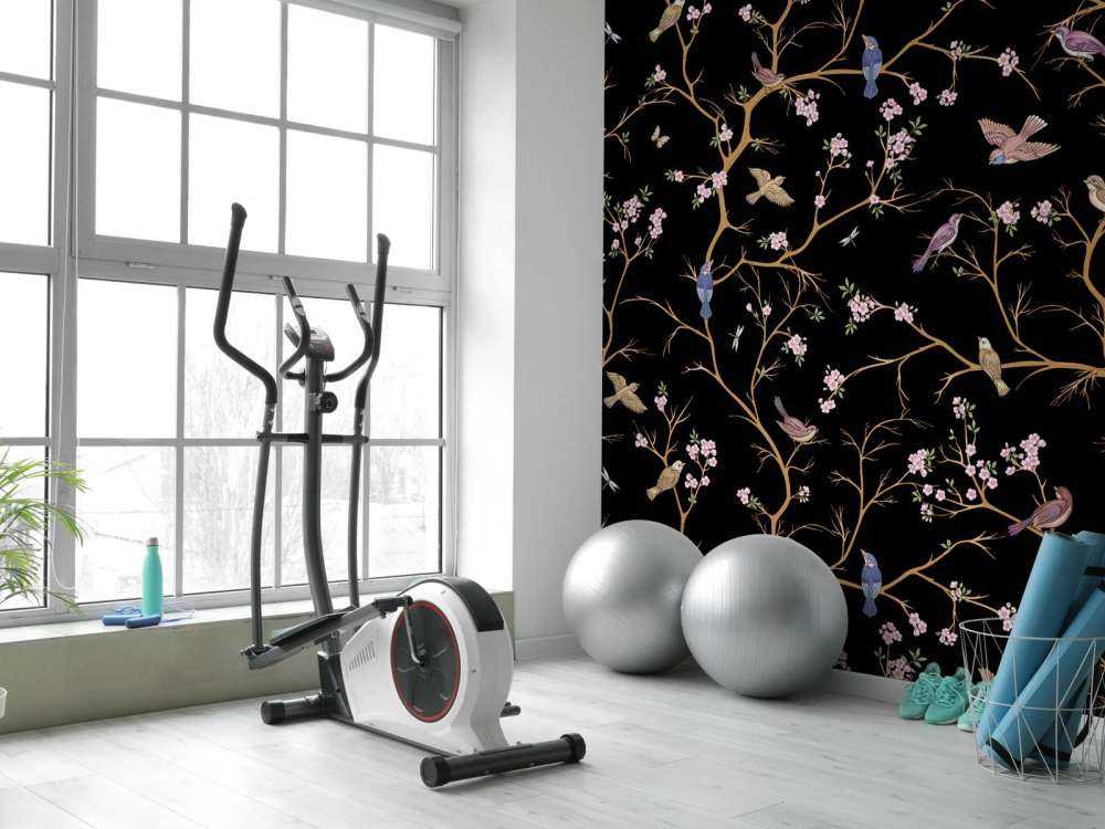 Bloesemtakken met vogels