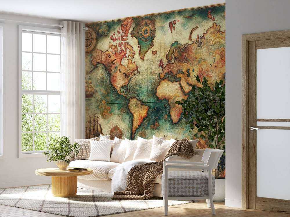 Vintage Historical World Map