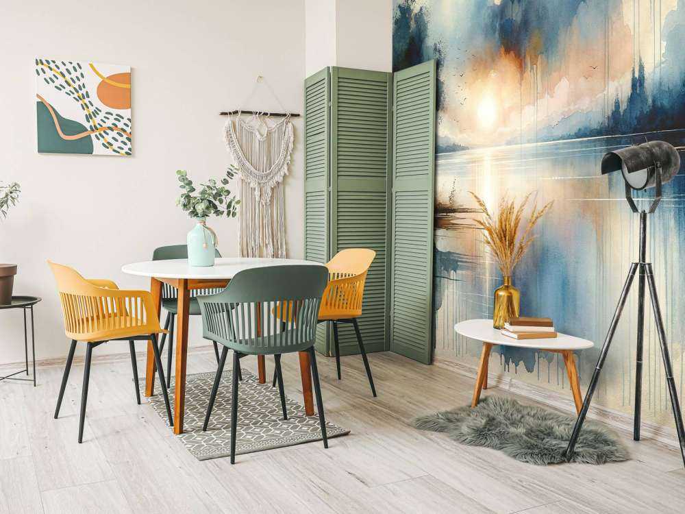 Watercolor Abstract Lake