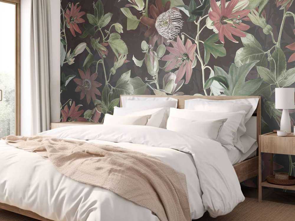 Seven Birds in Enchanted Foliage - Midnight Bloom