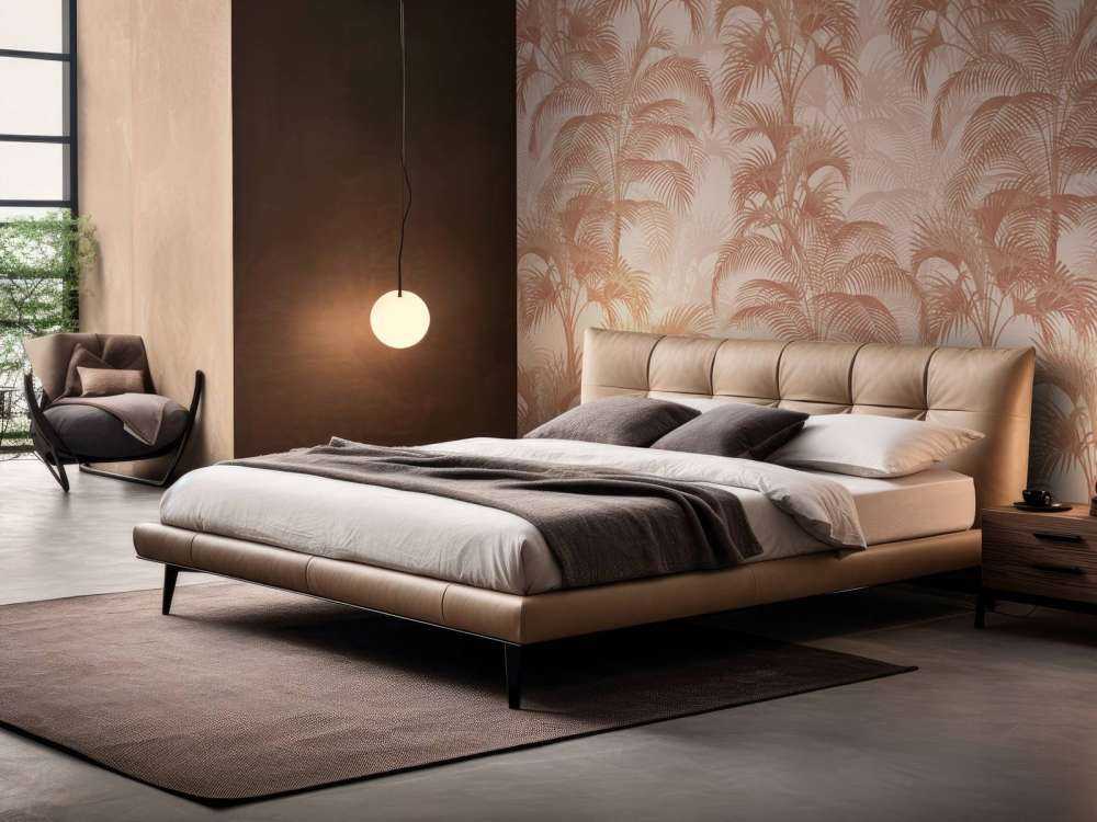 Tropische Vintage Palmen - terracotta