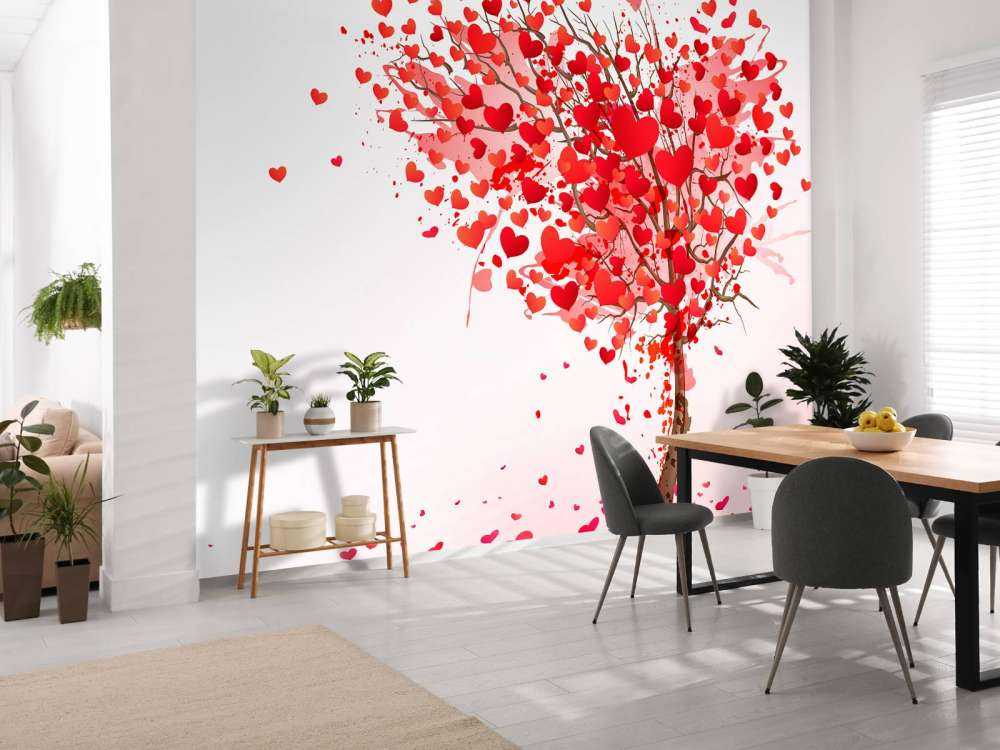 Hart gevormde boom design