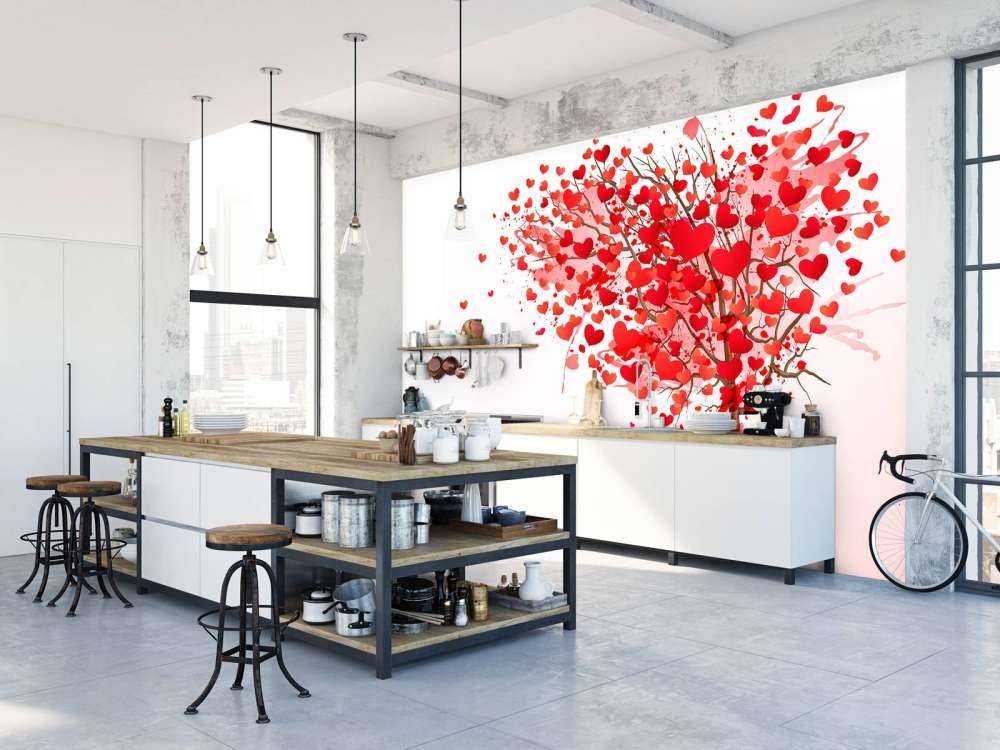 Hart gevormde boom design