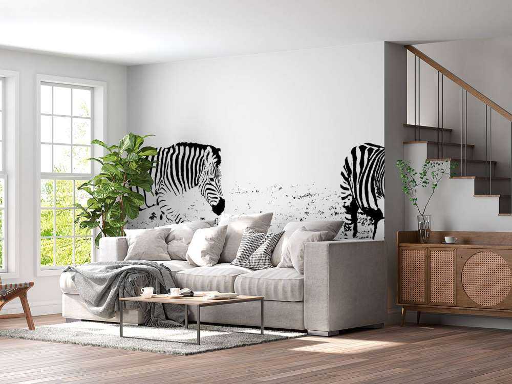 Zebra's in de weide design