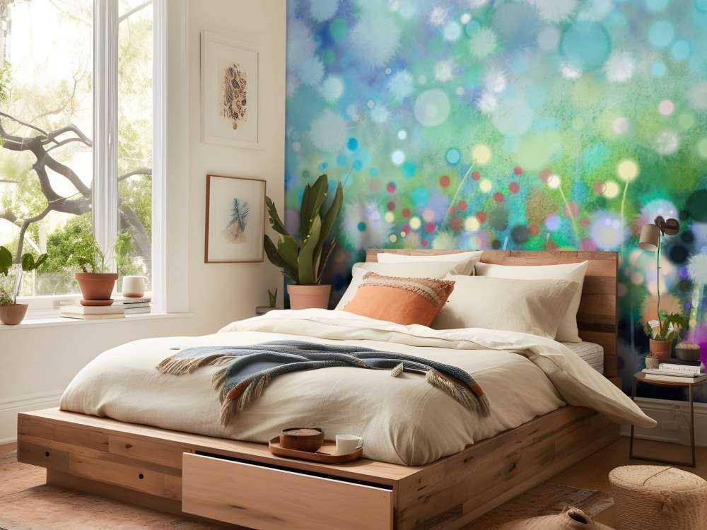 Abstracte bloemen aquarel