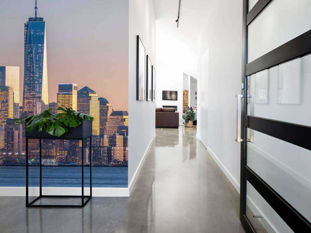 Zonsondergang bij New York