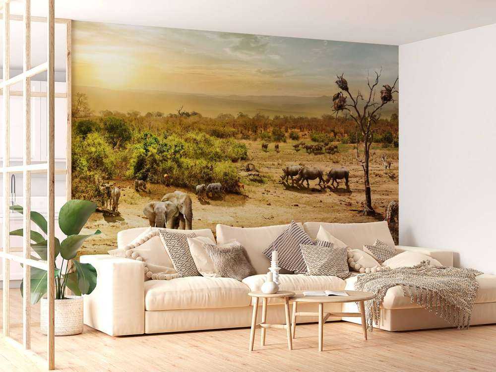 Dieren in de Afrikaanse savanne