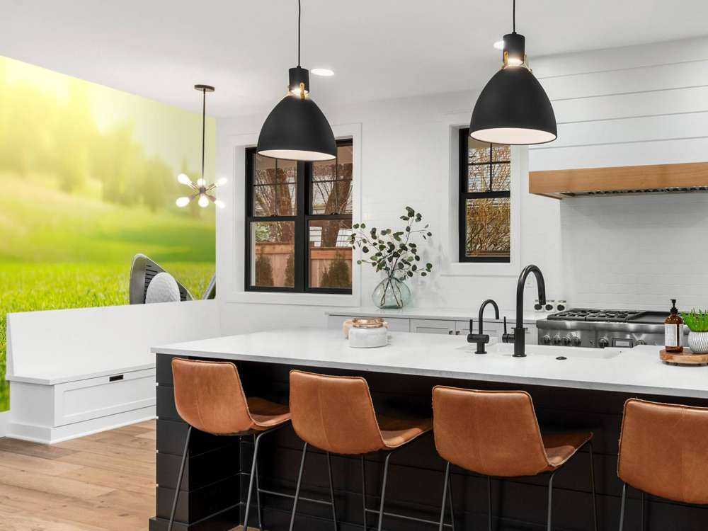 Golfclub met bal close-up