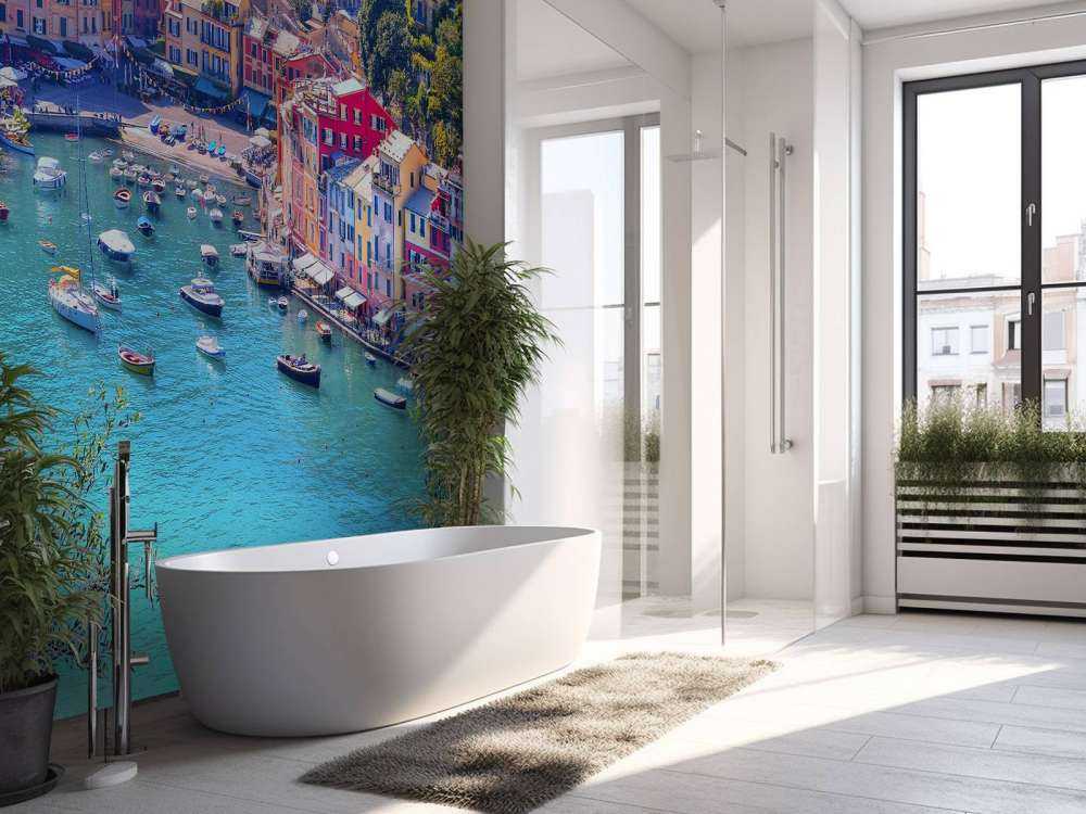 Kleine haven in Italië