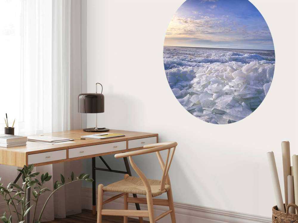 Kruiend iJs aan het Ijsselmeer