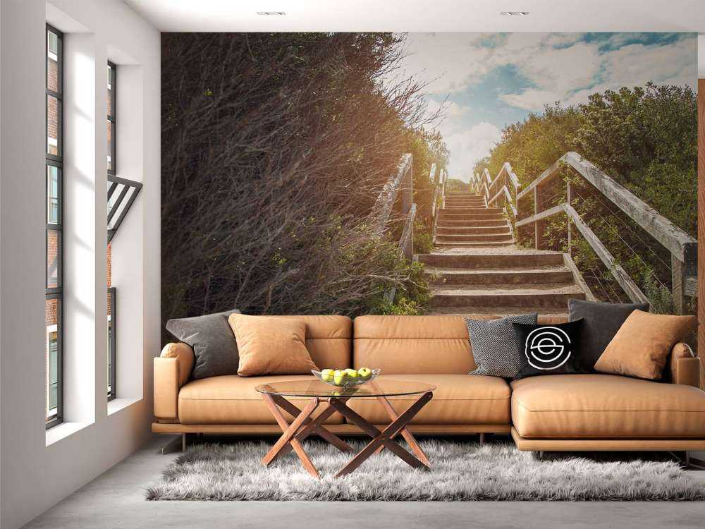 Vintage trap in de natuur