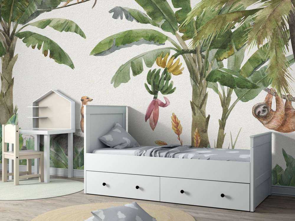 Jungle met kleurrijke dieren