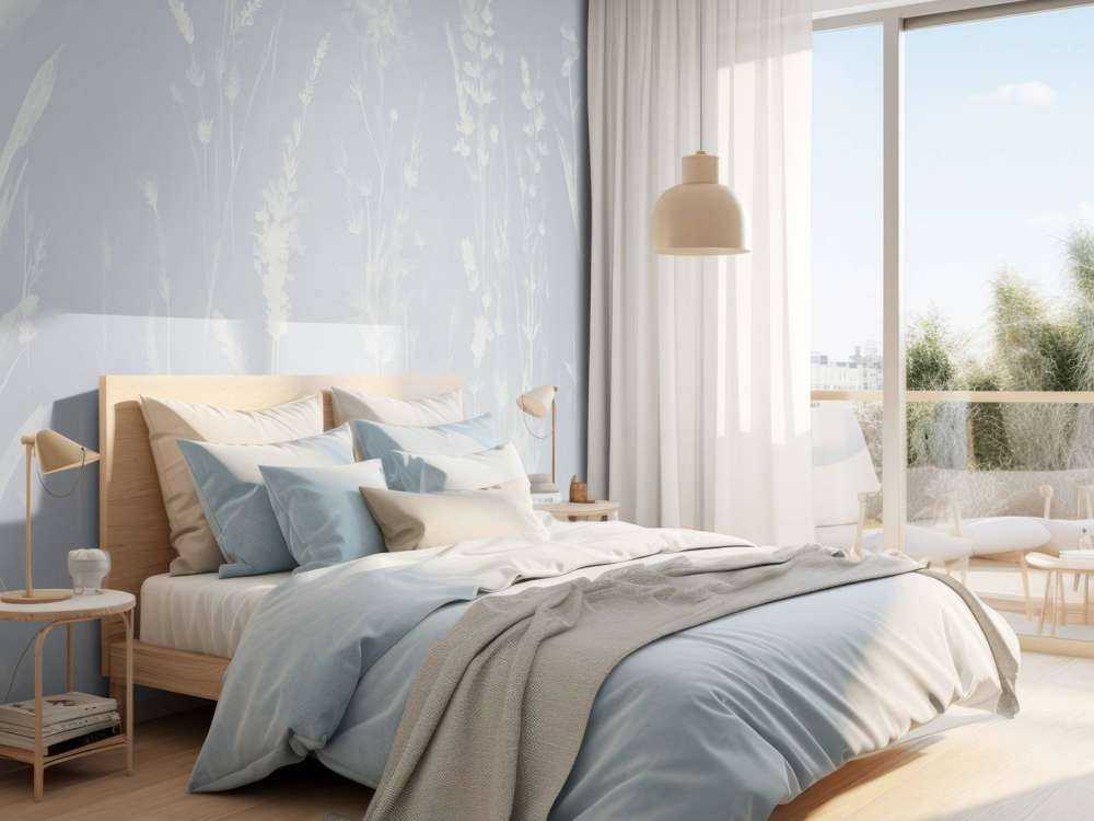 Lavender Glade Seamless Dusty Blue