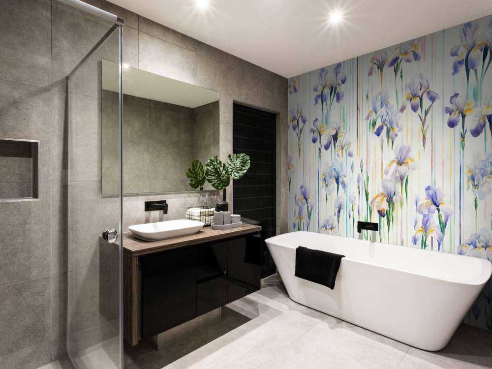 Irises and Stripes Seamless Pastel