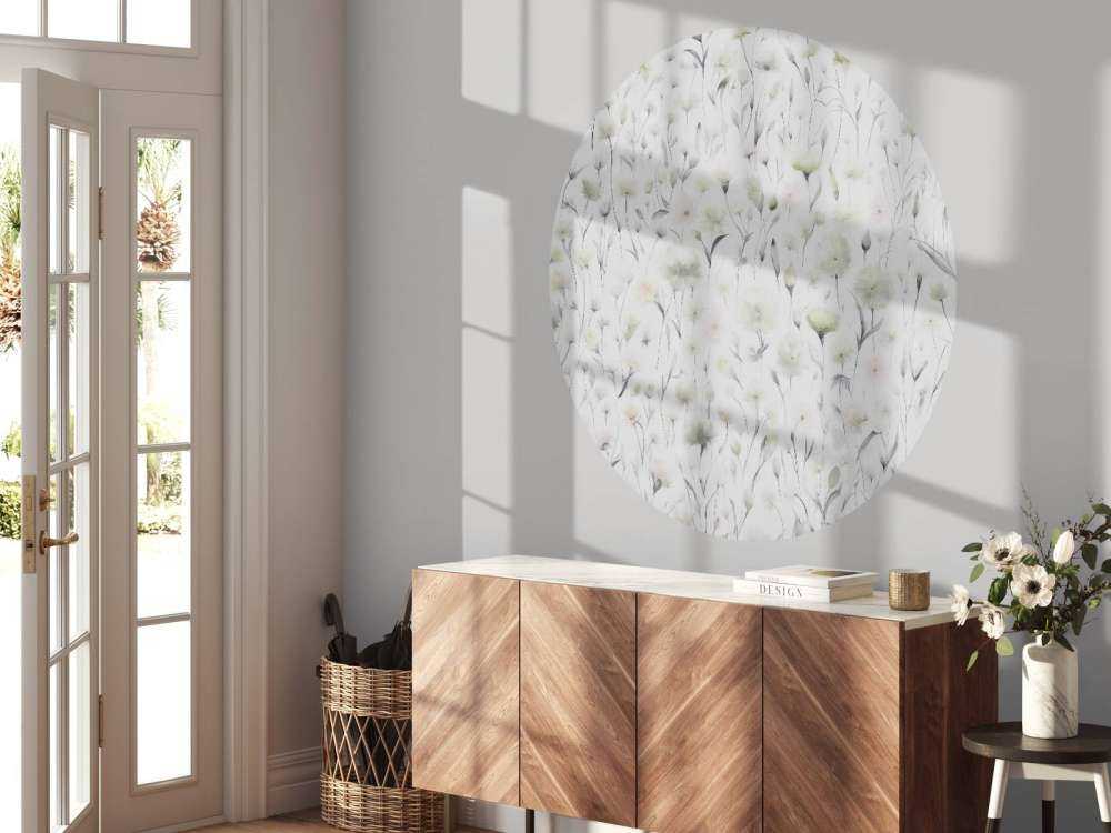 Cornflowers and field grasses Green