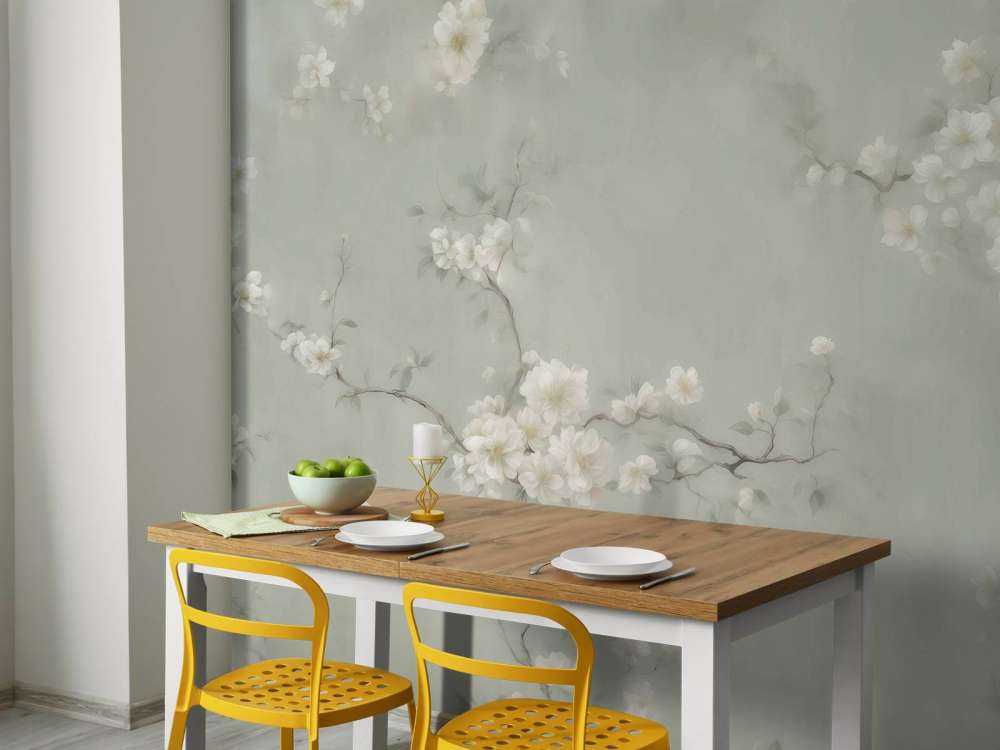 Lovely Branches of Flowers Green