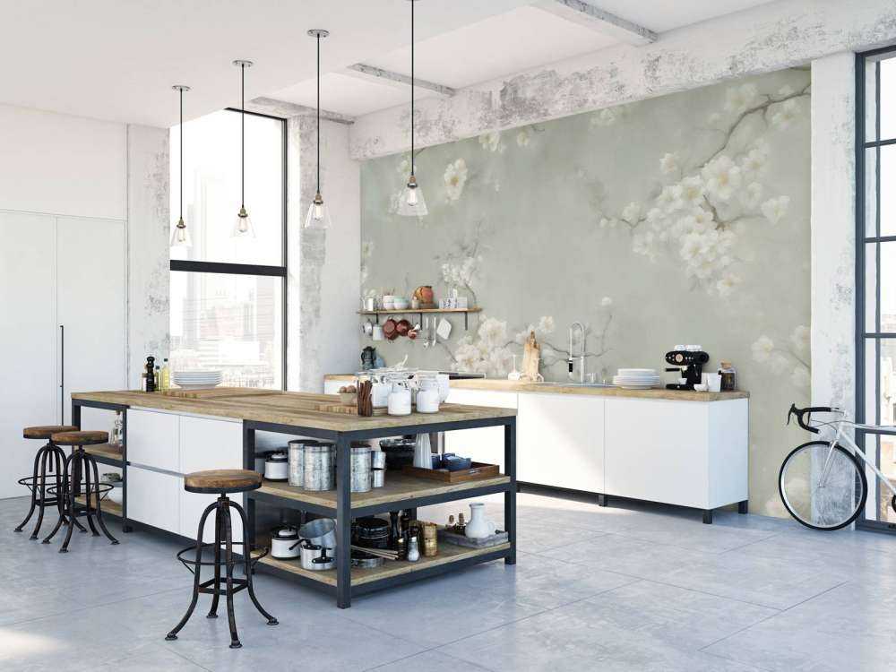 Lovely Branches of Flowers Green