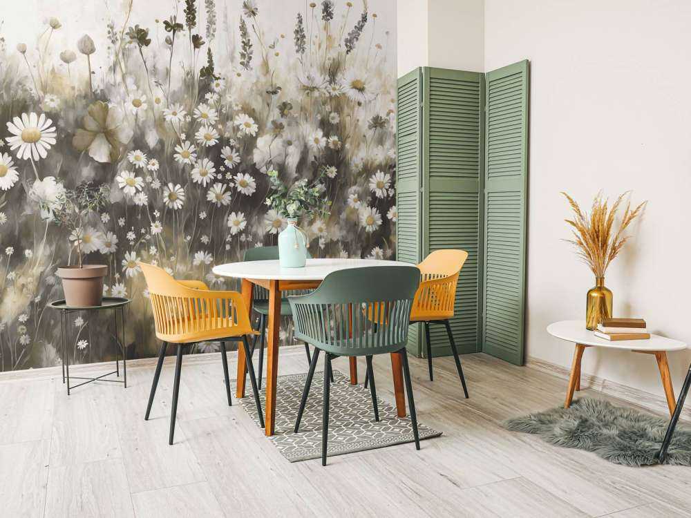 Lush Greenery of Summer Warm Taupe