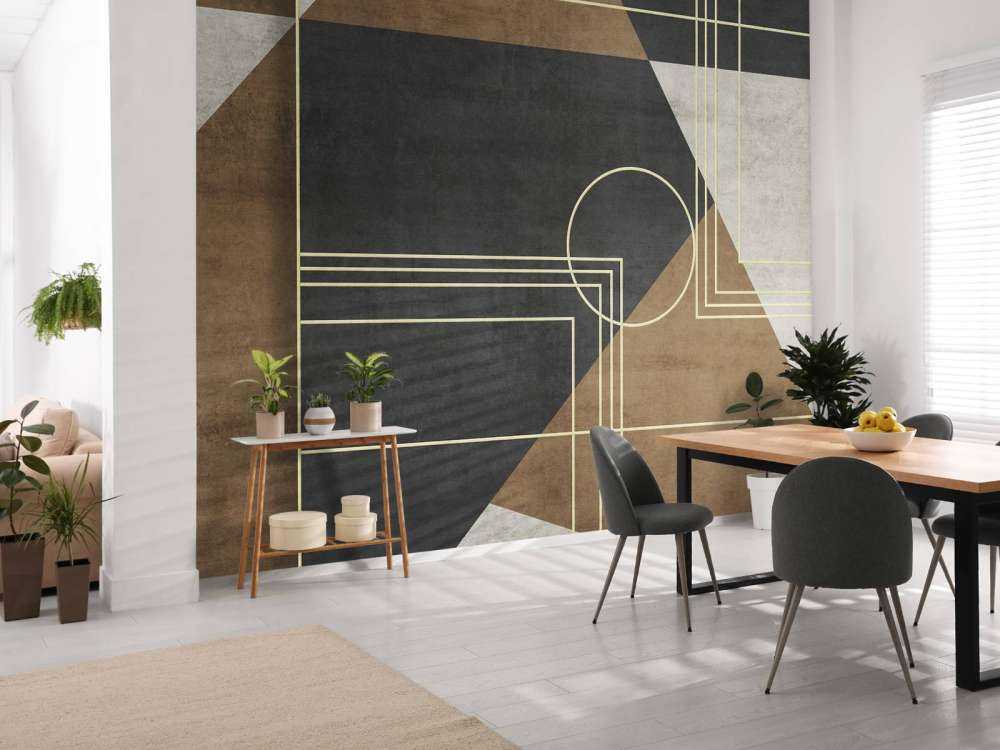 Gouden lijnen art deco