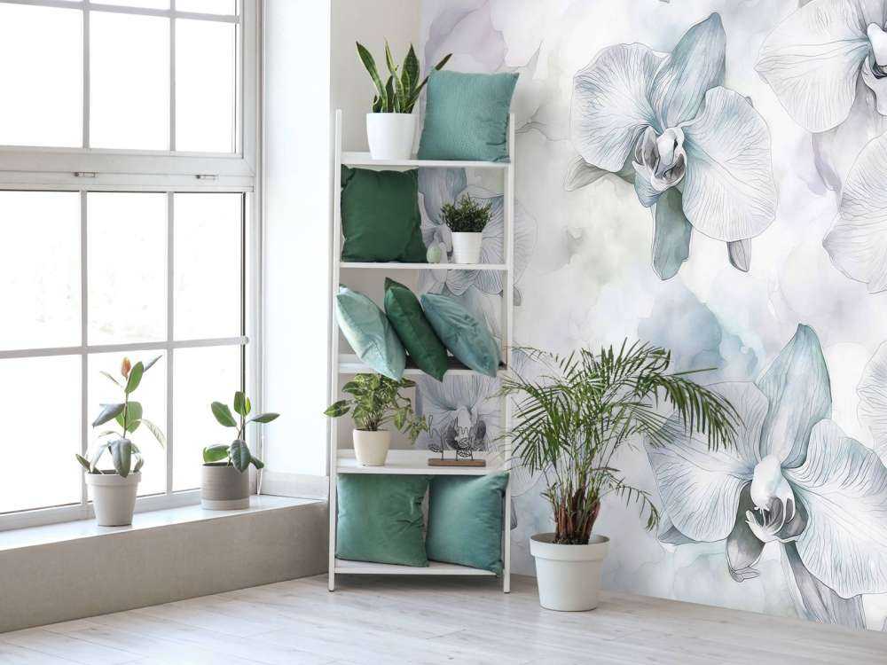 Watercolor orchids melodies