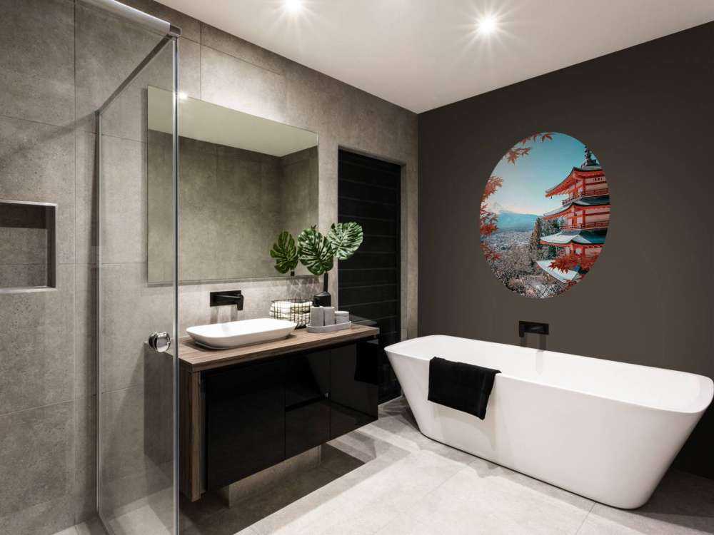 Herfstmoment bij Japanse pagode