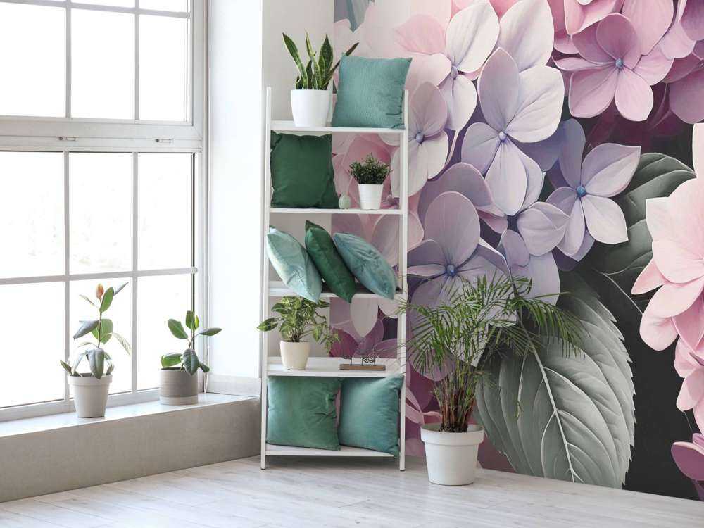 Zachte hortensia’s in pasteltinten