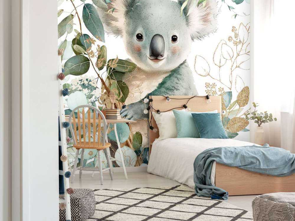 Schattige koala in eucalyptus