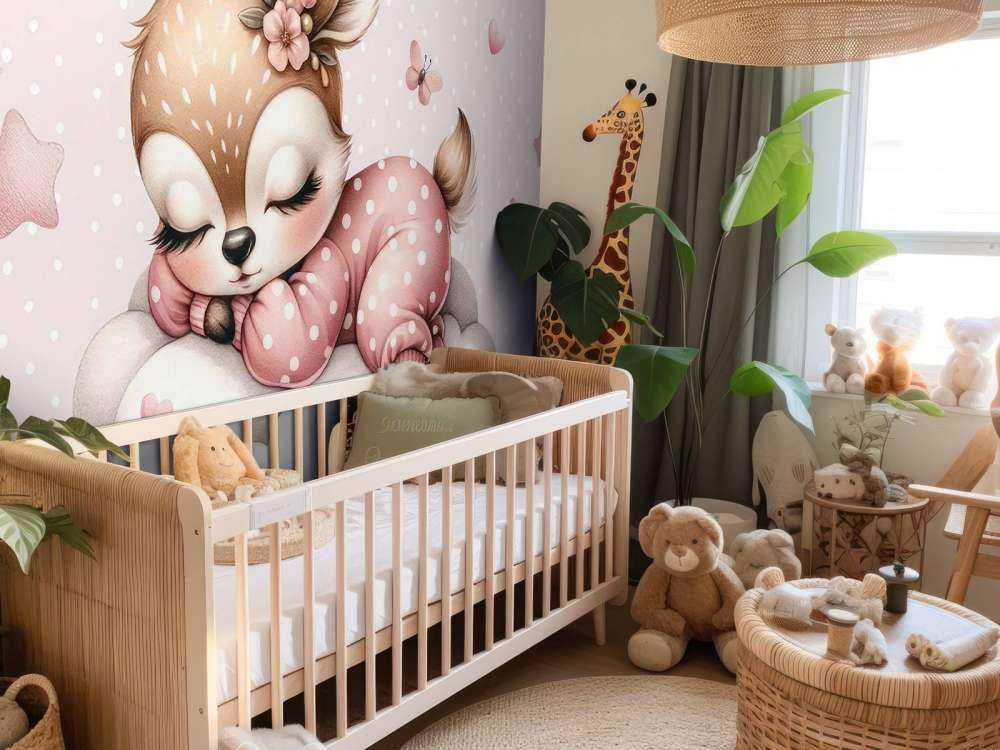 Slapend hertje op een wolk