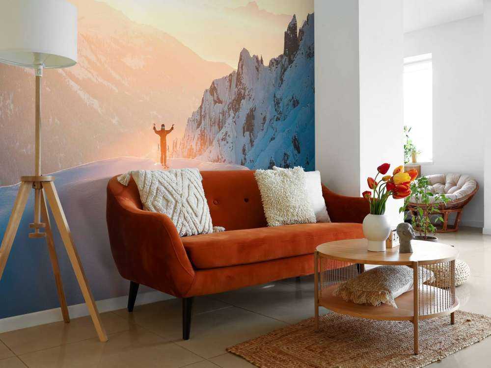 Zonsopkomst boven bergtoppen